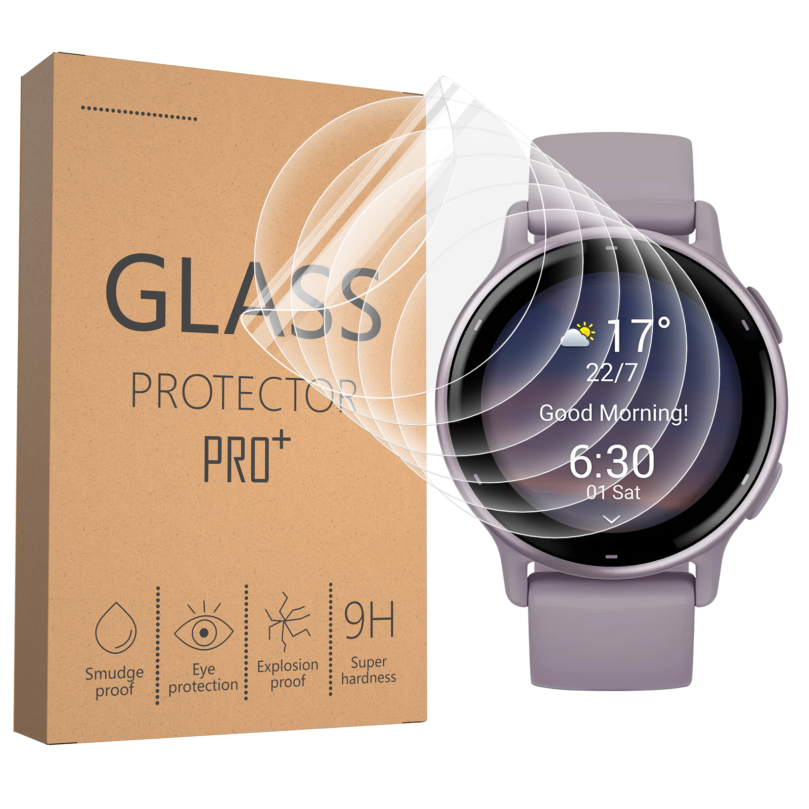 Smartwatch Screen Film - Soft Clear Protective Film For Garmin