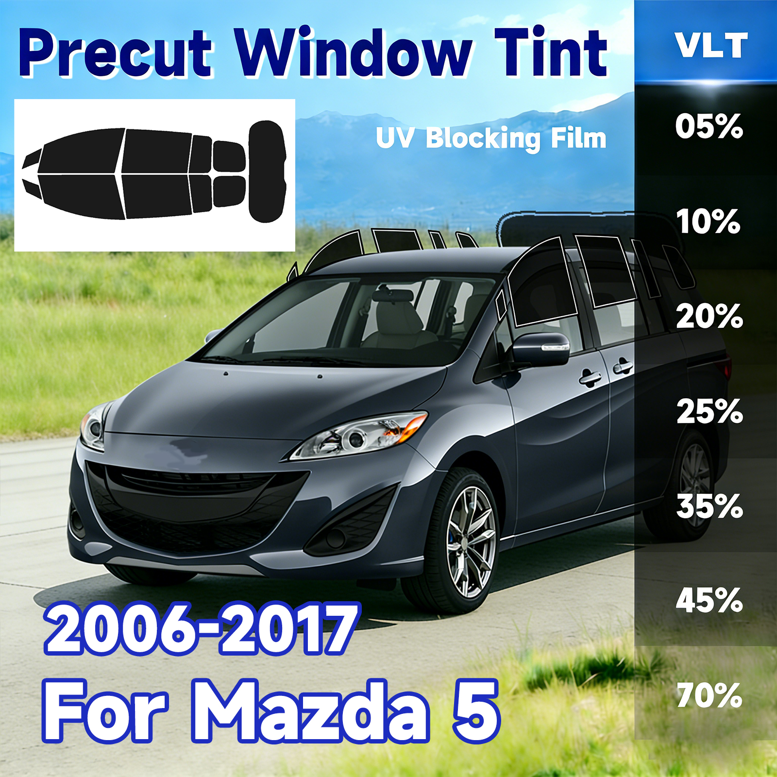 Precut Window Tint Car for Maz - Glass Protector Auto recensie en prijs