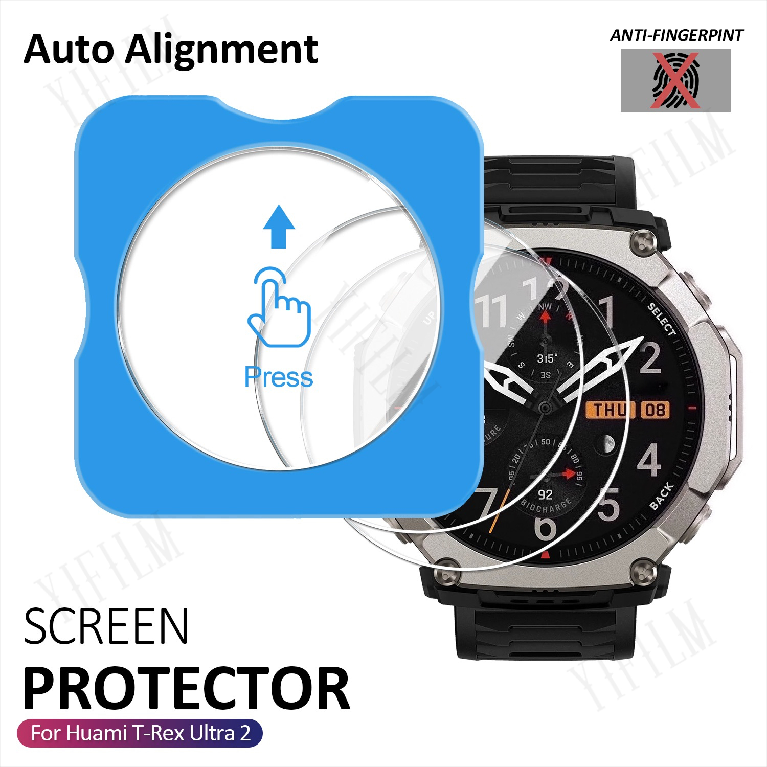 For Huami T-Rex Ultra 2 Screen - Glass Protector Auto recensie en prijs