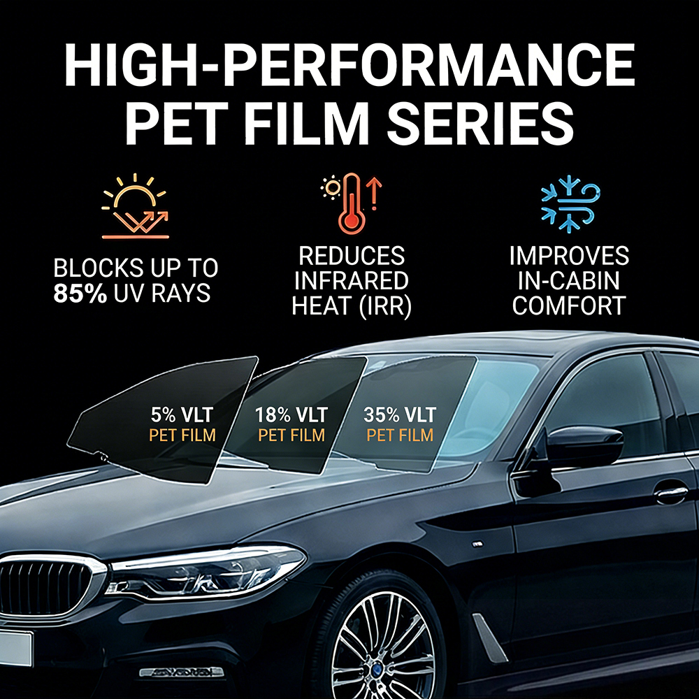 2m/5m 5/18/35 Percent VLT Car  - Glass Protector Auto recensie en prijs