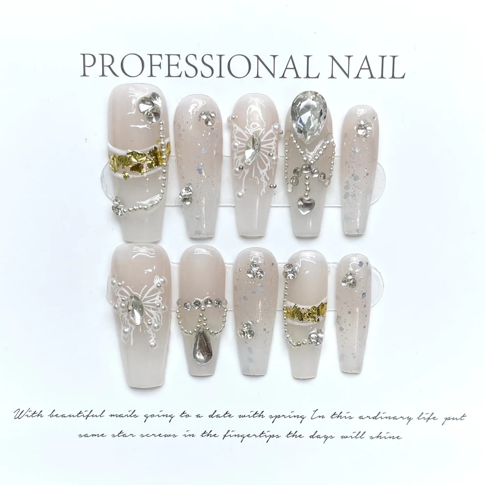 Handmade Long Press on Nails N - Full Cover Adhesive recensie en prijs