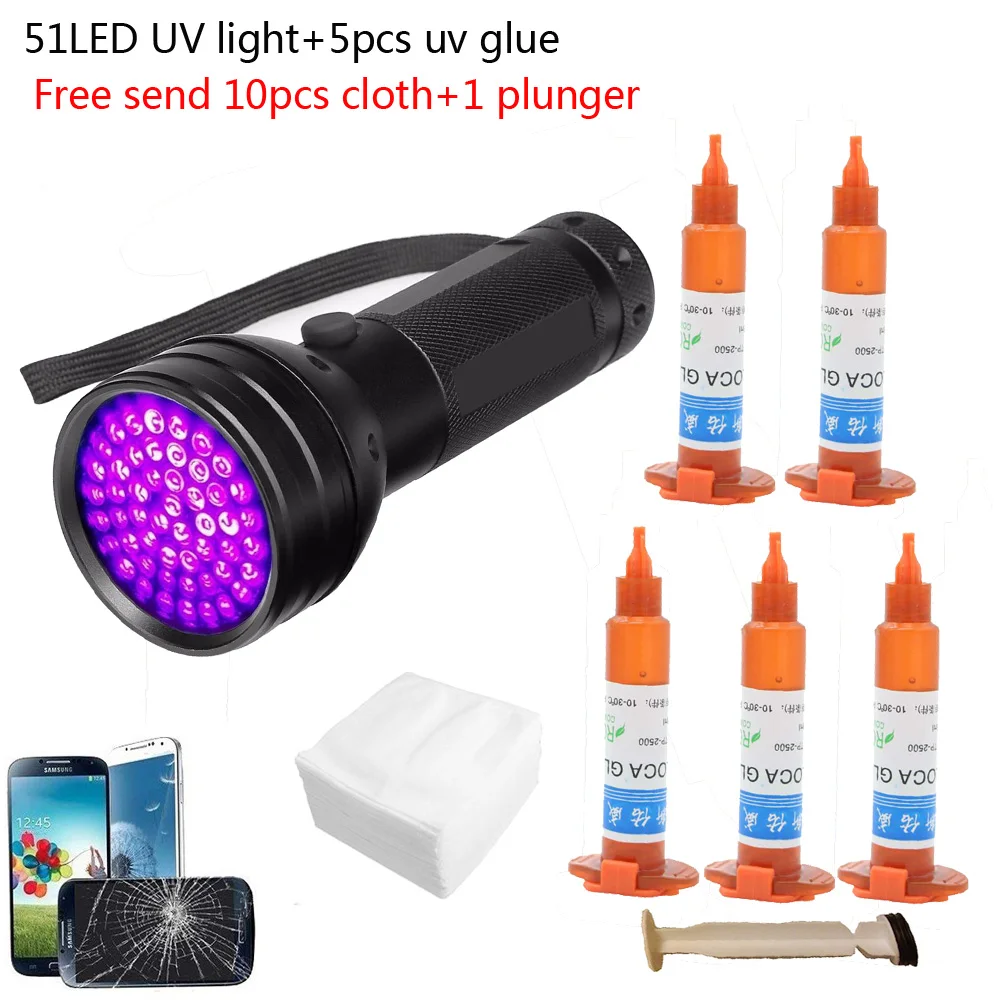 51 led UV light 5pcs/lot 5g TP - Liquid Uv Glue Kit recensie en prijs