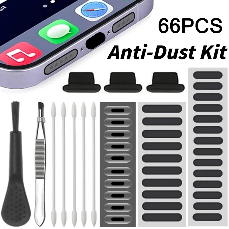 66PCS Dust Plug Phone Speaker  - Dust Removal Sticker recensie en prijs