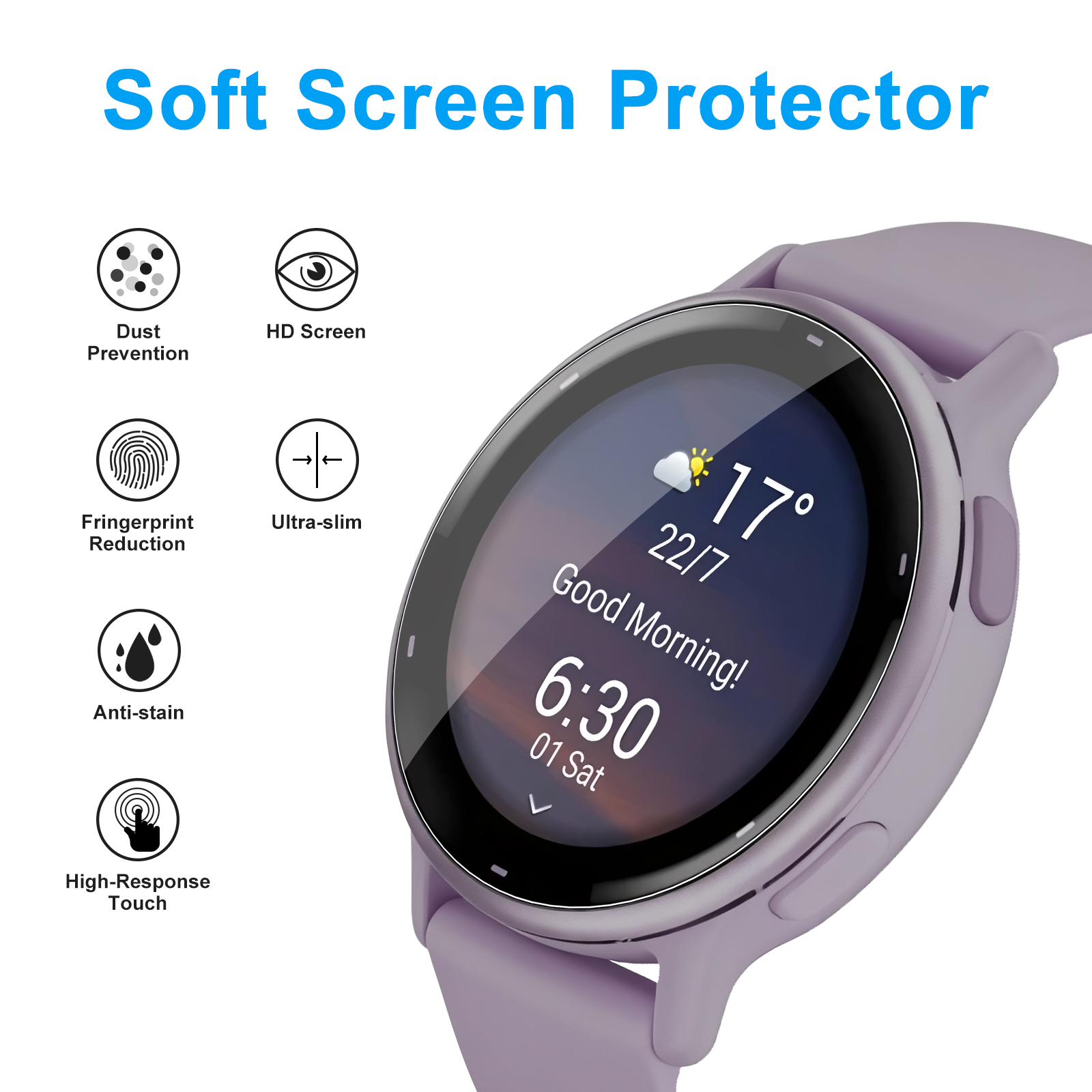 Soft Clear Protective Film For - Smartwatch Screen Film recensie en prijs
