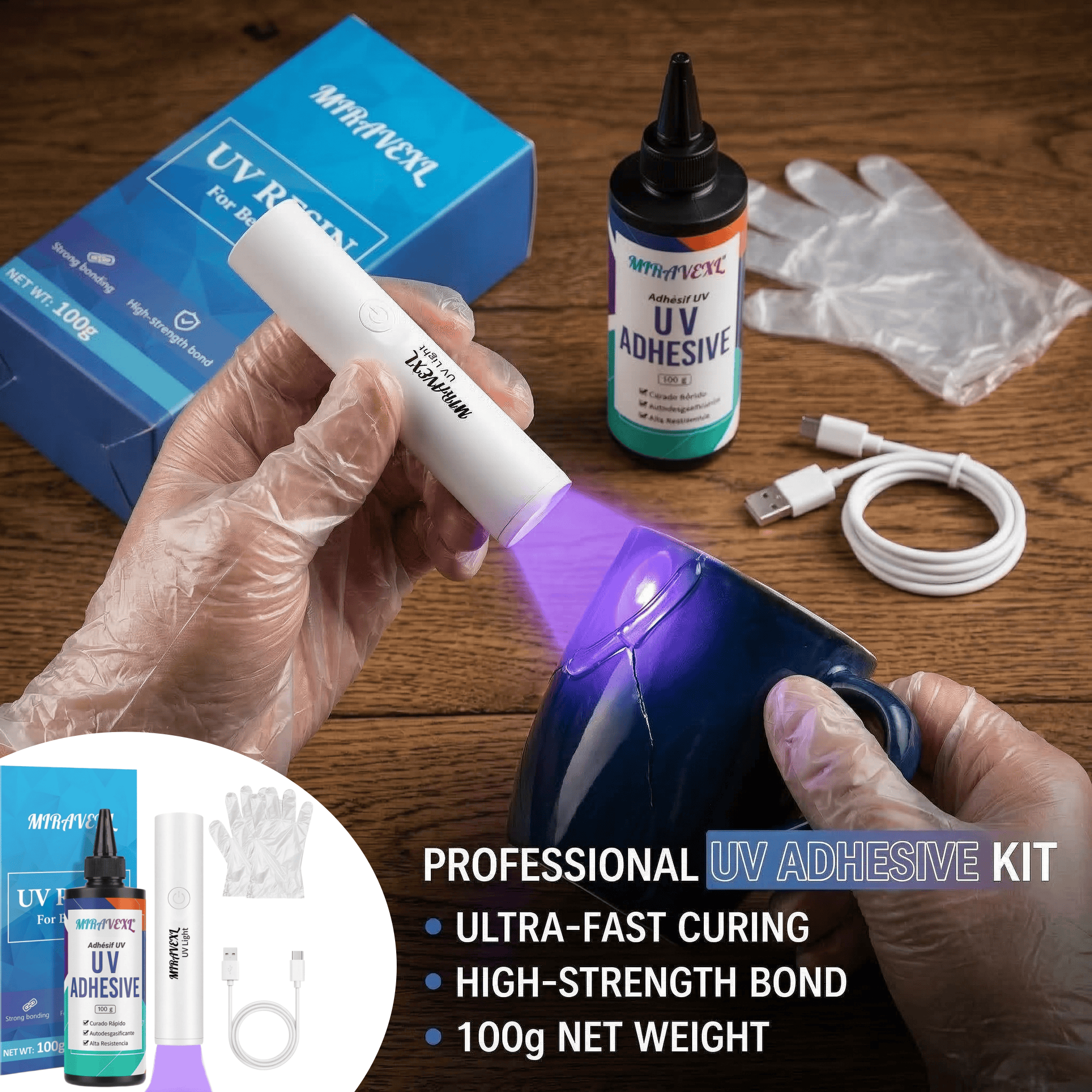 Upgraded UV Resin Kit with USB - Liquid Uv Glue Kit recensie en prijs