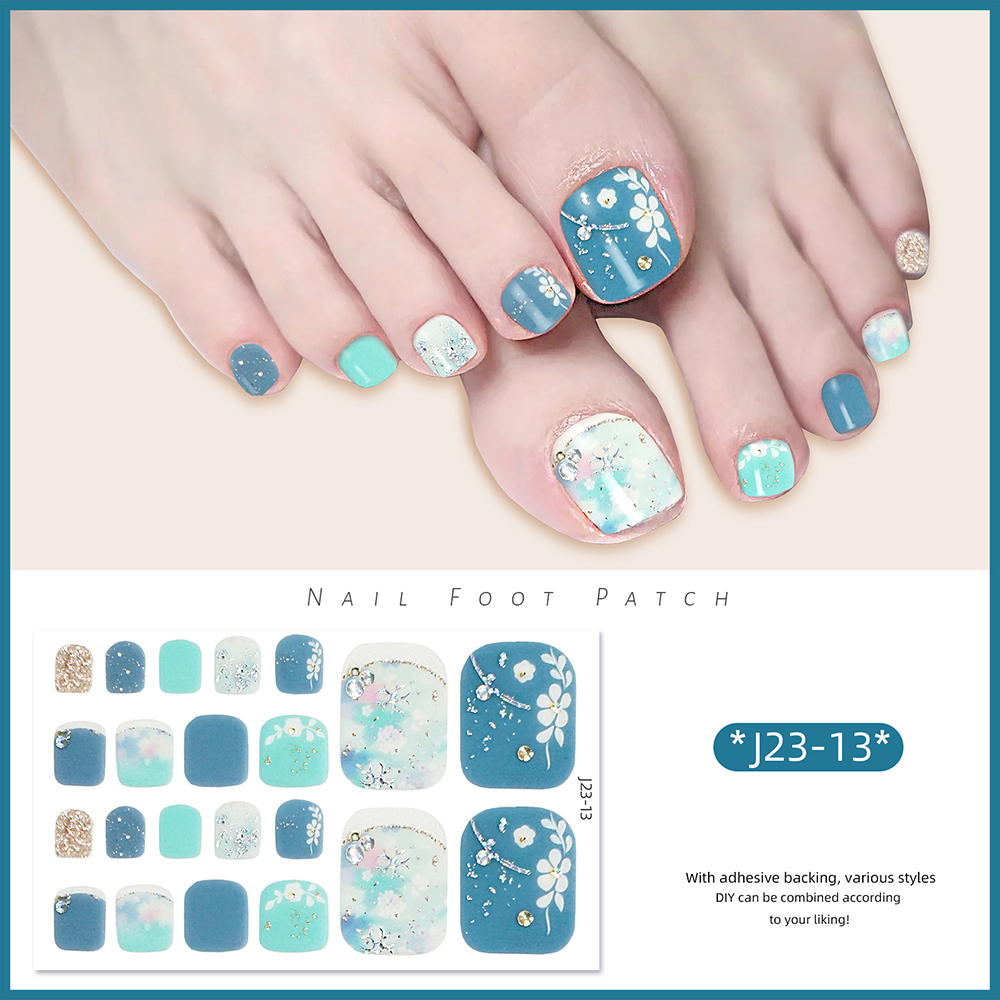 22tips/Sheet Toe Nail Stickers - Full Cover Adhesive recensie en prijs