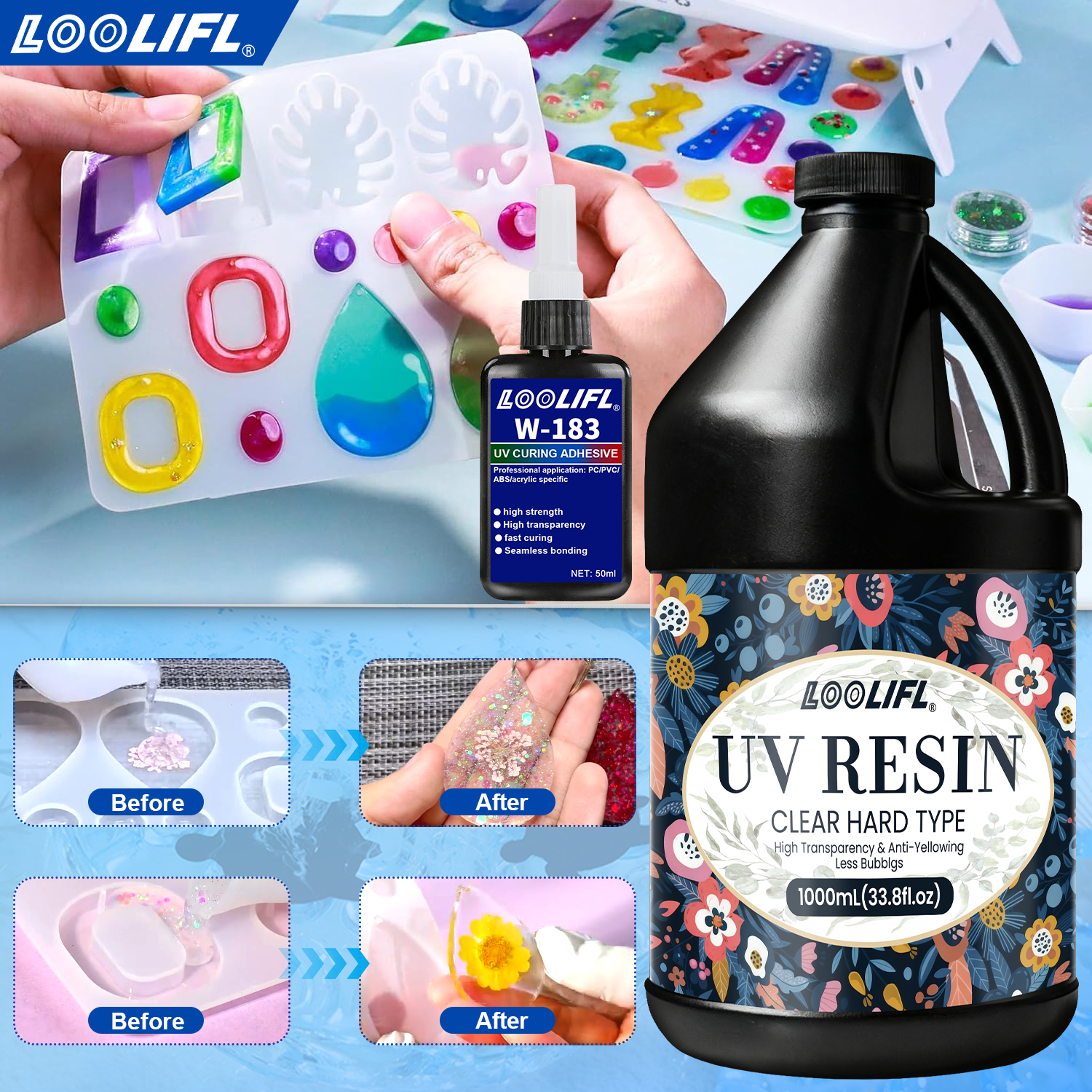 Hot Sell UV Hard Resin Adhesiv - Liquid Uv Glue Kit recensie en prijs