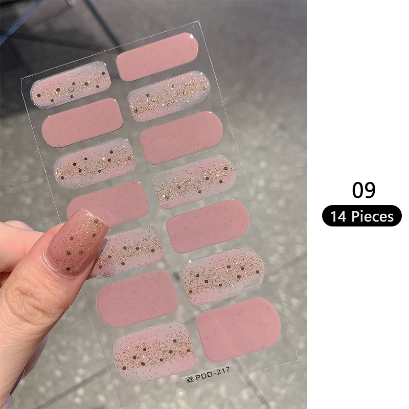 Baking-free Pink Nail Stickers - Full Cover Adhesive recensie en prijs