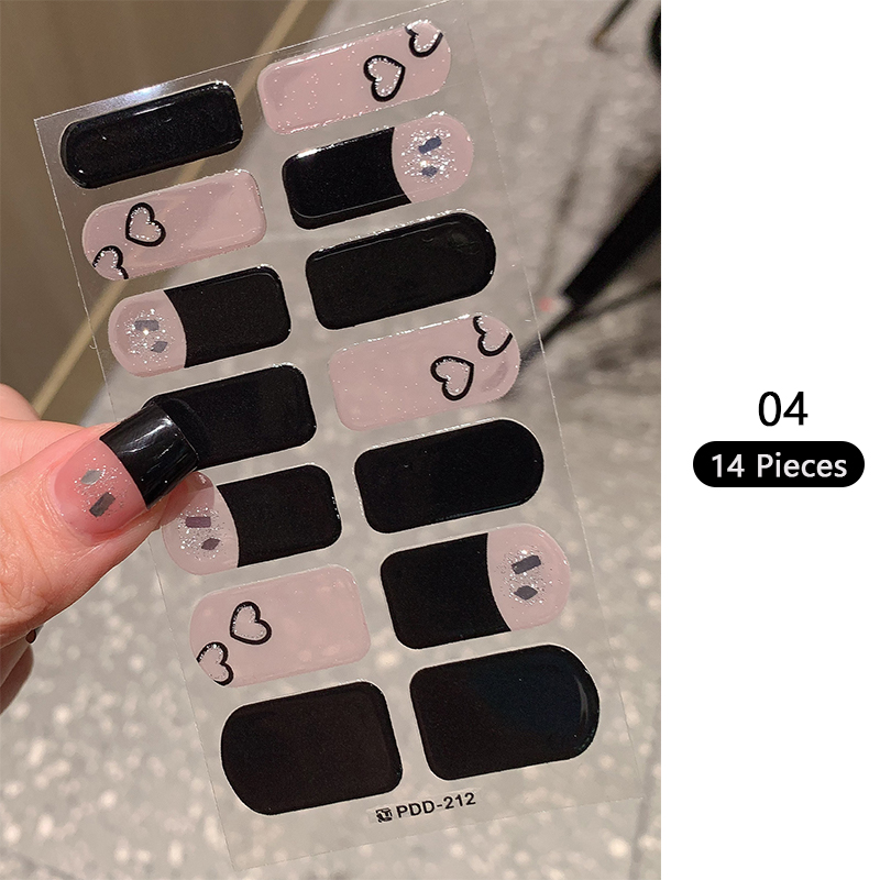 Baking-free Pink Nail Stickers - Full Cover Adhesive recensie en prijs