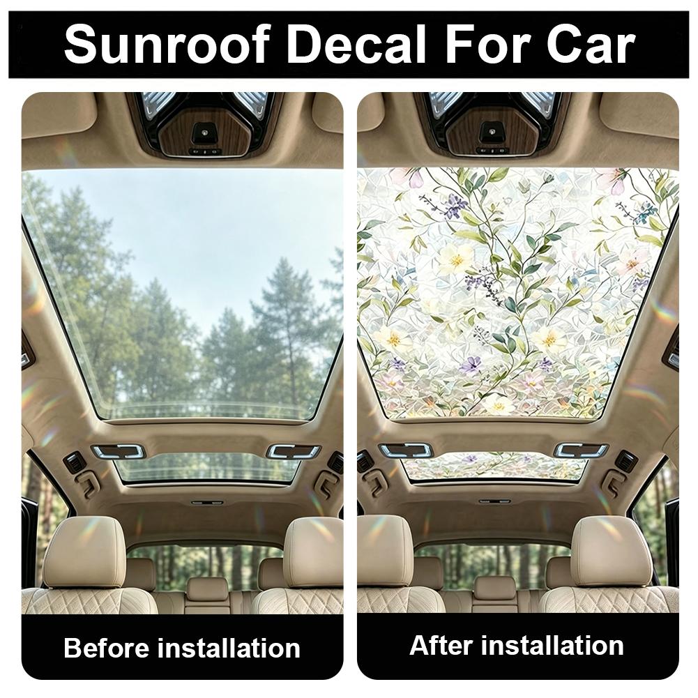 Floral Stained Glass Car Sunro - Privacy Screen Protector recensie en prijs