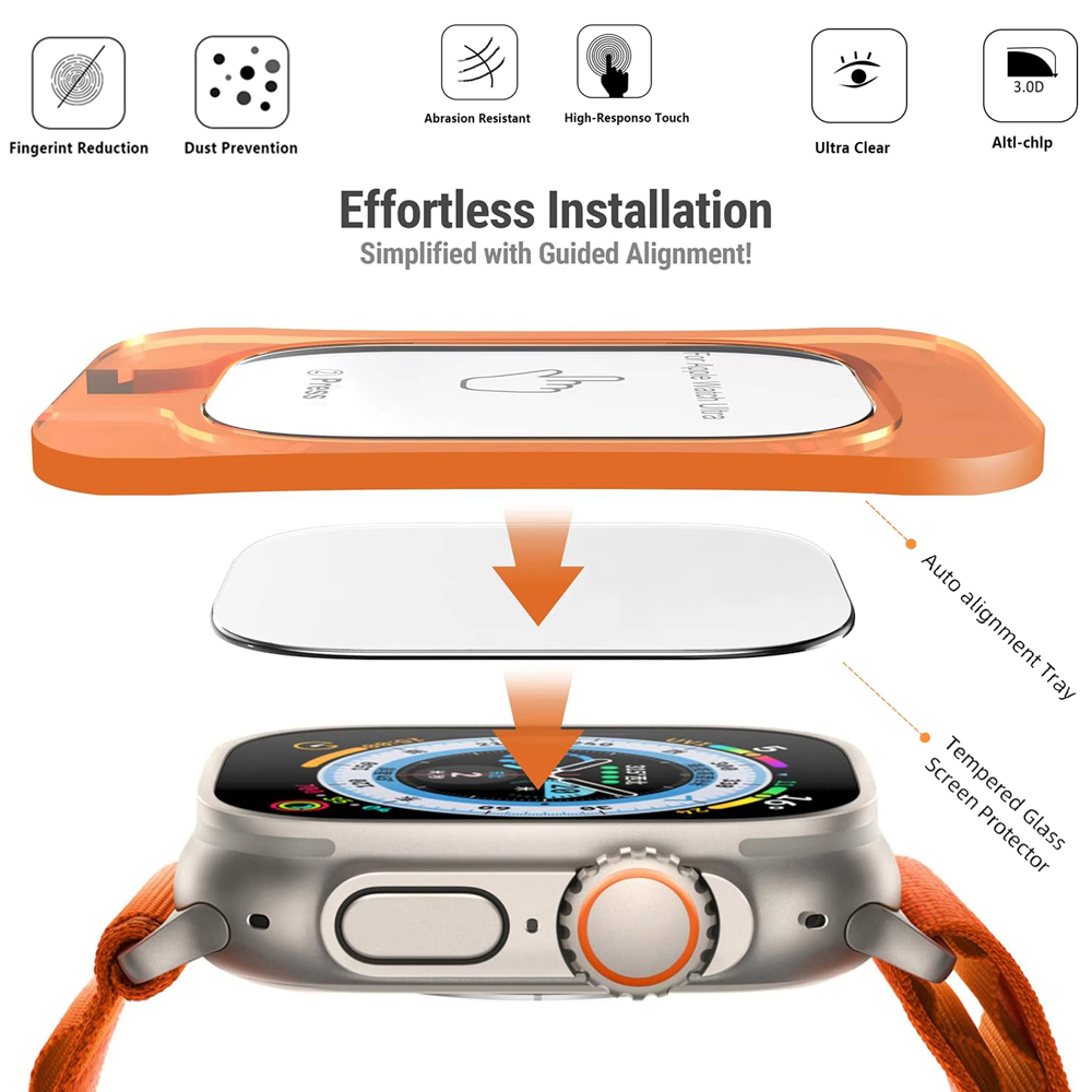 Tempered Glass For Apple Watch - Screen Alignment Tool recensie en prijs