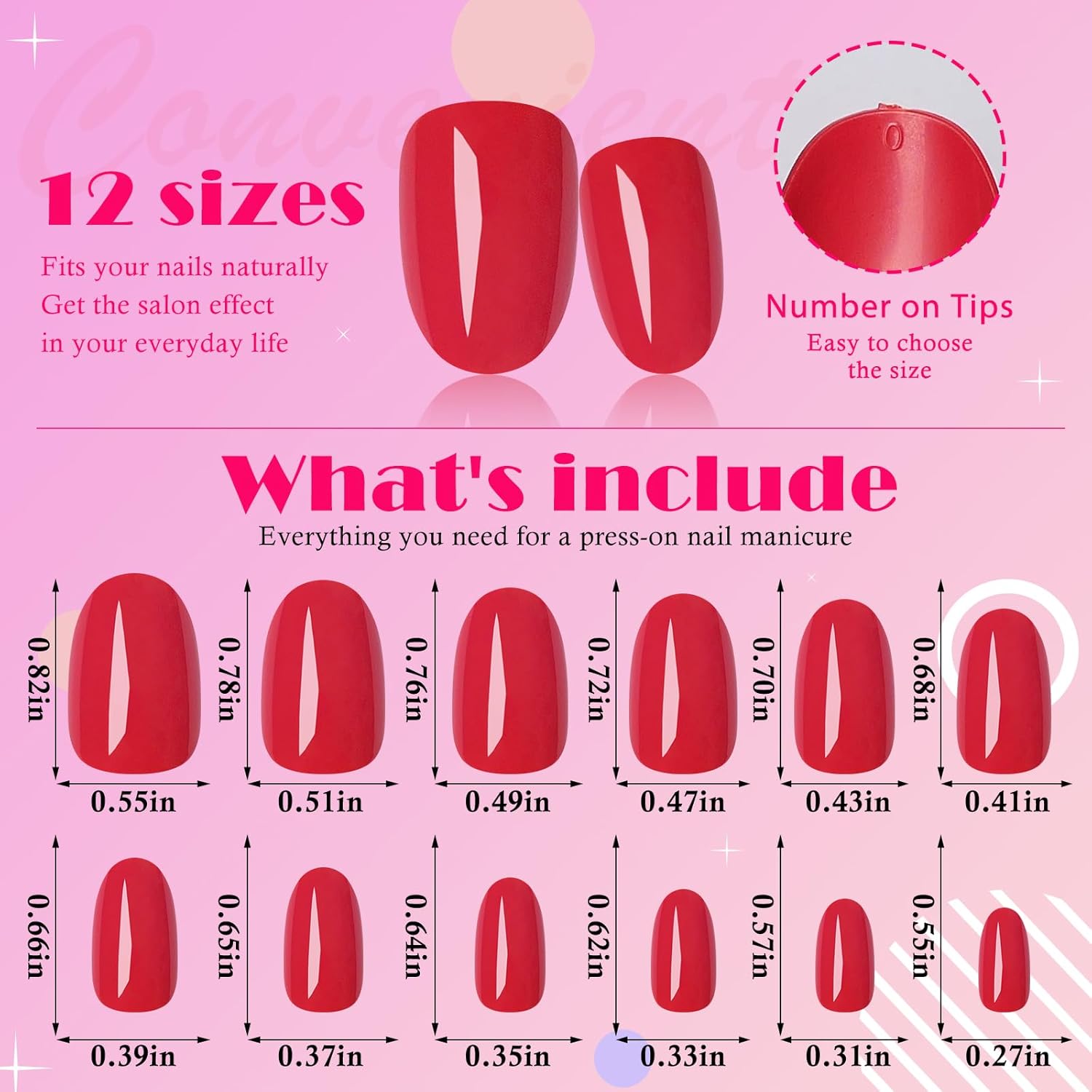 Oval Press on Nails Short Fake - Full Cover Adhesive recensie en prijs